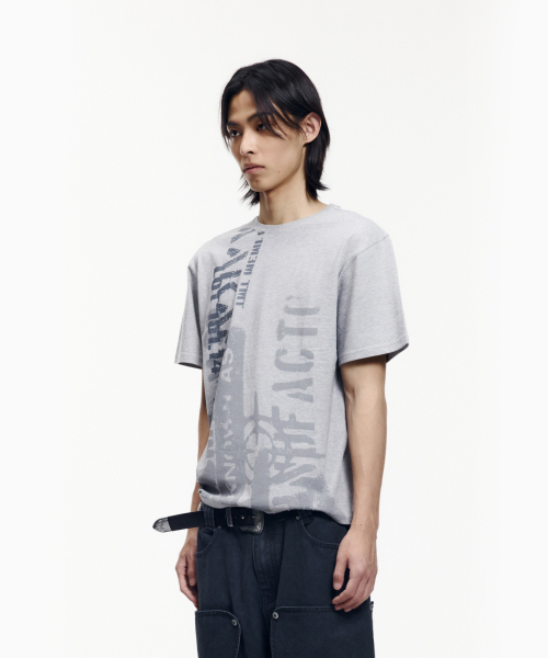 AAKAM(アーカム)の「Aim Lettering Half Top (Gray)(Tシャツ/カットソー・レディース・その他・1/3/2)」の13枚目の写真