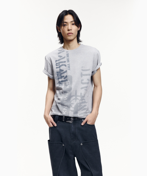 AAKAM(アーカム)の「Aim Lettering Half Top (Gray)(Tシャツ/カットソー・レディース・その他・1/3/2)」の16枚目の写真