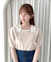 F i.n.t | ショルダーフリルオフショルカットトップス/fint フィント(Tシャツ/カットソー)