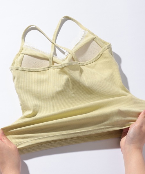 Lace Ladies(レースレディース)の「レース Vネック クロスストラップ カップ付き キャミソール(キャミソール・レディース・ホワイト/グレー/グリーン/ピンク・FREE)」の22枚目の写真