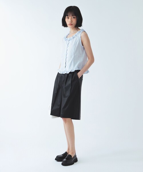 Ray BEAMS(レイビームス)の「フリル トリム ノースリーブ(シャツ/ブラウス・レディース・ホワイト/サックスブルー・ONE SIZE)」の20枚目の写真