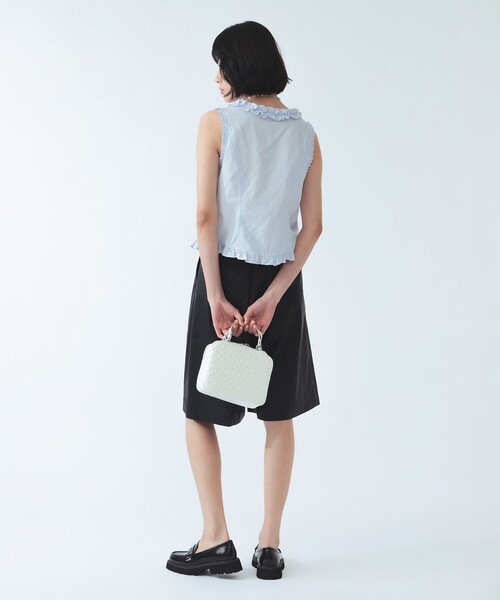 Ray BEAMS(レイビームス)の「フリル トリム ノースリーブ(シャツ/ブラウス・レディース・ホワイト/サックスブルー・ONE SIZE)」の19枚目の写真