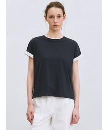roll up T-shirt (dark navy)