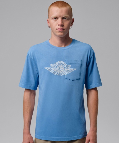 JORDAN BRAND(ジョーダンブランド)の「JORDAN BRAND M J FLT ES 85 W PKT SS CRW / ジョーダン ブランド FLT ES 85 W PKT S/S クルー/NIKE【SP】(Tシャツ/カットソー・メンズ・ホワイト/ブルー/ブラック/ブラウン・M/S/L/XL/XXL/3XL)」の4枚目の写真