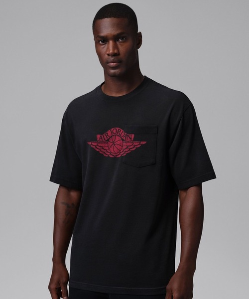 JORDAN BRAND(ジョーダンブランド)の「JORDAN BRAND M J FLT ES 85 W PKT SS CRW / ジョーダン ブランド FLT ES 85 W PKT S/S クルー/NIKE【SP】(Tシャツ/カットソー・メンズ・ホワイト/ブルー/ブラック/ブラウン・M/S/L/XL/XXL/3XL)」の1枚目の写真