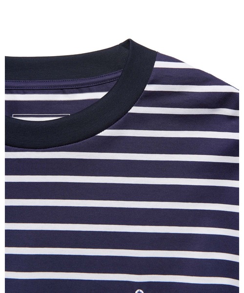 SOPHNET.(ソフネット)の「SCORPION BORDER WIDE TEE(Tシャツ/カットソー・メンズ・ネイビー/ベージュ・1/2/3/4)」の3枚目の写真