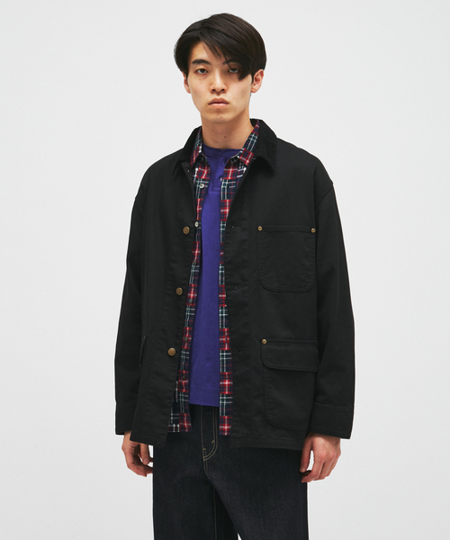 JOURNAL STANDARD(ジャーナルスタンダード)の「ヘビー ツイル ゲーム ジャケット(カバーオール・メンズ・ブラック/ブルー系その他・MEDIUM/LARGE)」の6枚目の写真