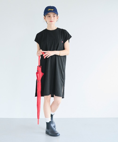 coca(coca)(コカ)の「ピスネームチュニック丈Tシャツ(Tシャツ/カットソー・レディース・ホワイト/ブラック・L/M/S)」の9枚目の写真