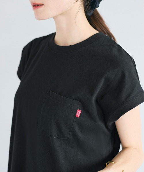 coca(coca)(コカ)の「ピスネームチュニック丈Tシャツ(Tシャツ/カットソー・レディース・ホワイト/ブラック・L/M/S)」の13枚目の写真