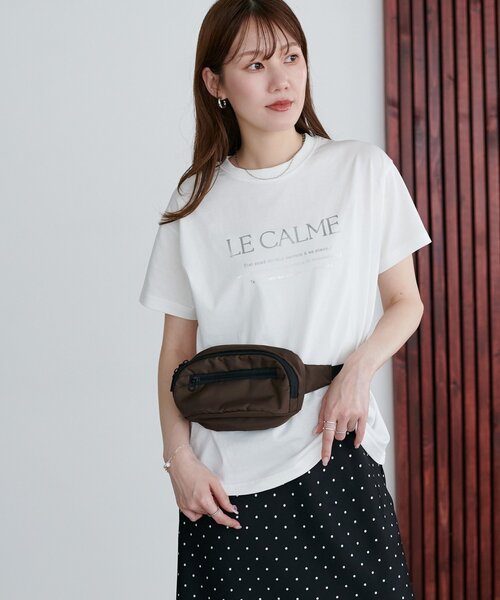 DISCOAT(ディスコート)の「アソートロゴ箔プリントTシャツ(Tシャツ/カットソー・レディース・サックスブルー/チャコールグレー/オフホワイト・FREE)」の12枚目の写真