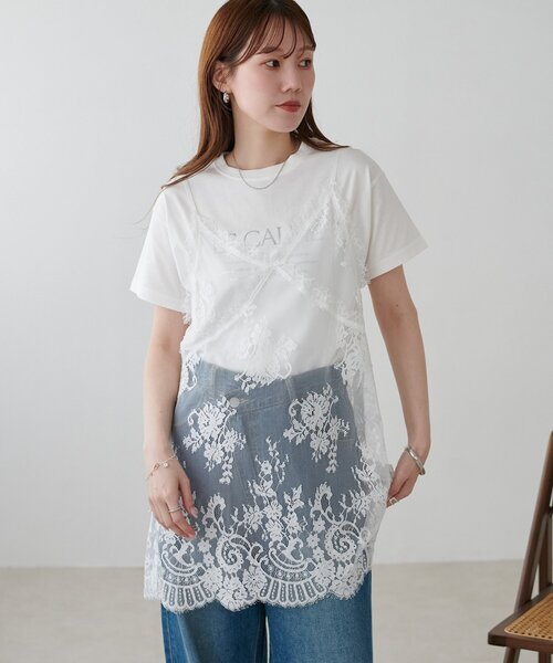 DISCOAT(ディスコート)の「アソートロゴ箔プリントTシャツ(Tシャツ/カットソー・レディース・サックスブルー/チャコールグレー/オフホワイト・FREE)」の15枚目の写真