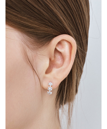 HEI（ヘイ）の「floral lace hoop earrings（ピアス（両耳用））」