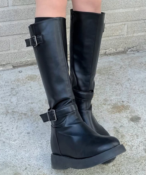 DIFFERSHOE（ディファーシュー）の「ロエルンロングブーツ7.5CM[ブラック]（ブーツ・レディース・ブラック・23.5cm/24.5cm/25cm/22.5cm/23cm/24cm）」の5枚目の写真