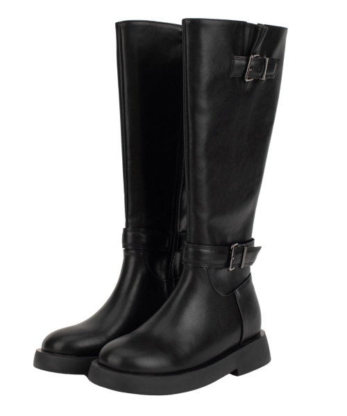 DIFFERSHOE（ディファーシュー）の「ロエルンロングブーツ7.5CM[ブラック]（ブーツ・レディース・ブラック・23.5cm/24.5cm/25cm/22.5cm/23cm/24cm）」の8枚目の写真
