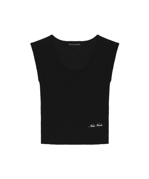 NICK&NICOLE(ニックアンドニコール)の「BOUCLE U-NECK SLEEVELESS_BLACK(Tシャツ/カットソー・レディース・その他・FREE)」の6枚目の写真