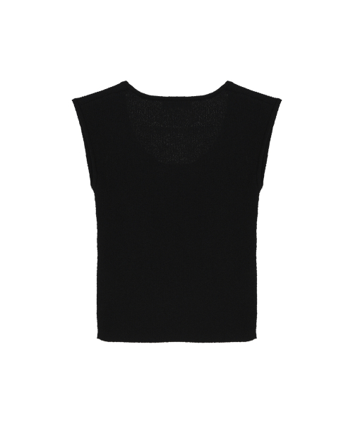 NICK&NICOLE(ニックアンドニコール)の「BOUCLE U-NECK SLEEVELESS_BLACK(Tシャツ/カットソー・レディース・その他・FREE)」の7枚目の写真