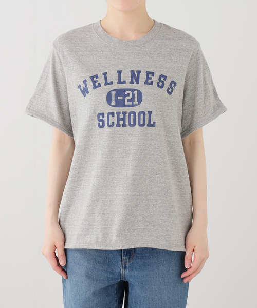 INSCRIRE(アンスクリア)の「INSCRIRE/アンスクリア Wellness Wire Tシャツ(Tシャツ/カットソー・レディース・チャコールグレー・MEDIUM)」の1枚目の写真