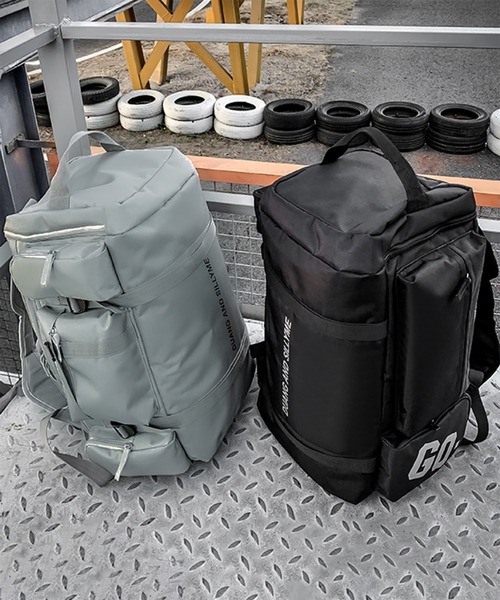 WESTBOY（ウエストボーイ）の「Y2K ロゴプリント 2WAYボストンバッグ WO26W2BG10（バックパック/リュック・メンズ・グレー/ブラック・FREE）」の8枚目の写真