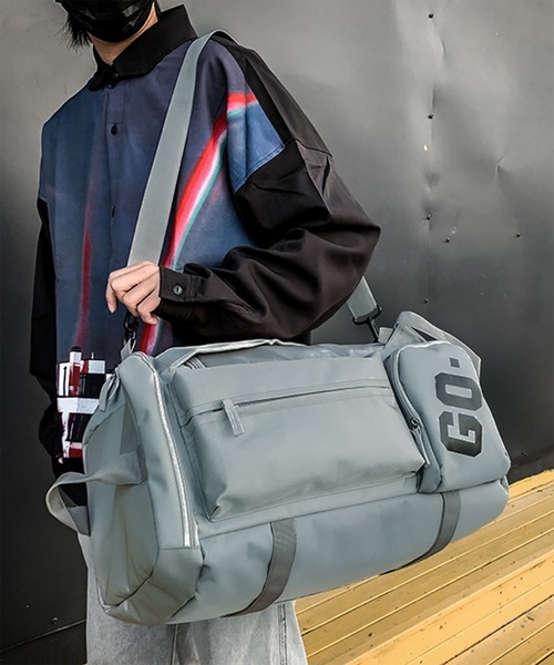 WESTBOY（ウエストボーイ）の「Y2K ロゴプリント 2WAYボストンバッグ WO26W2BG10（バックパック/リュック・メンズ・グレー/ブラック・FREE）」の6枚目の写真