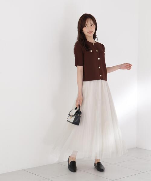 PROPORTION BODY DRESSING(プロポーションボディドレッシング)の「<E>ラメプリーツスカート / 1216227803(スカート・レディース・ホワイト系その他/ダークグレー・MEDIUM/P/S/SMALL)」の10枚目の写真