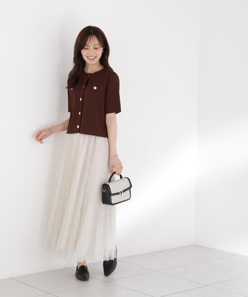 PROPORTION BODY DRESSING(プロポーションボディドレッシング)の「<E>ラメプリーツスカート / 1216227803(スカート・レディース・ホワイト系その他/ダークグレー・MEDIUM/P/S/SMALL)」の12枚目の写真