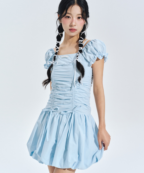 ZEROPLANET（ゼロプラネット）の「ベラスモーキングバルーンワンピースBLUE（ワンピース・レディース・その他・F）」の2枚目の写真