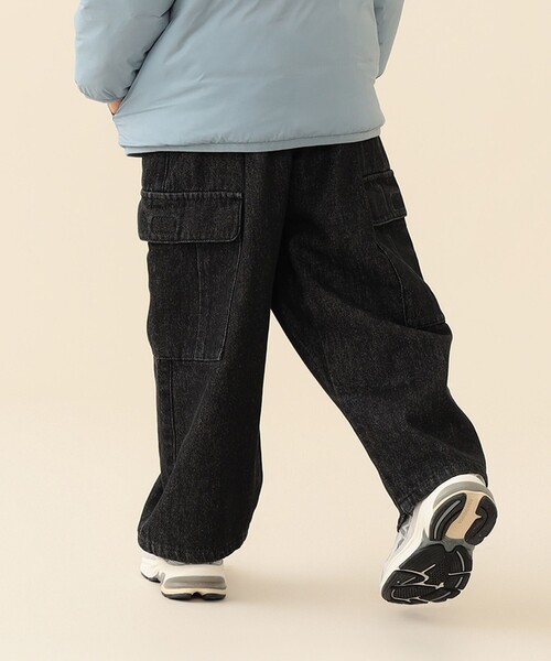 BEAMS mini(ビームスミニ)の「ストレート カーゴパンツ 2026FW(90~140cm)通園 通学 カジュアル(カーゴパンツ・キッズ・ブラウン/ブラック・120/110/100/90/140/130)」の9枚目の写真