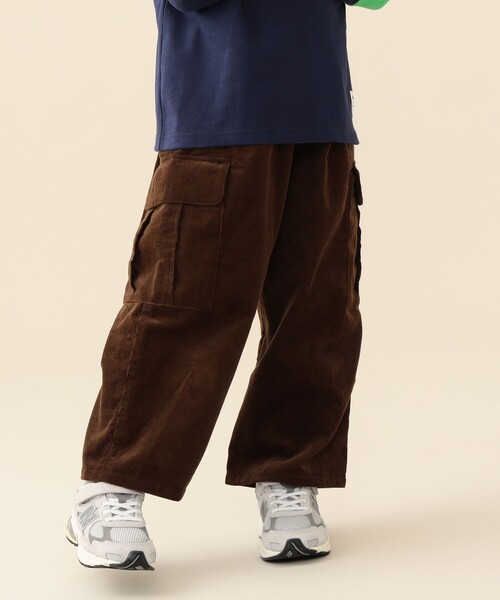 BEAMS mini(ビームスミニ)の「ストレート カーゴパンツ 2026FW(90~140cm)通園 通学 カジュアル(カーゴパンツ・キッズ・ブラウン/ブラック・120/110/100/90/140/130)」の13枚目の写真