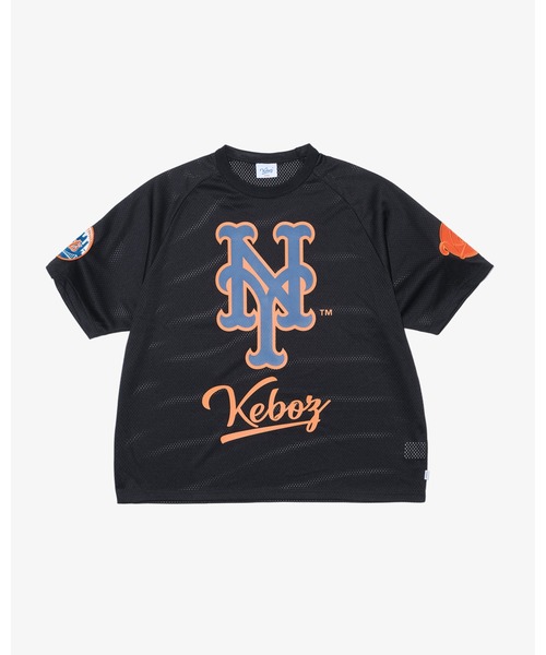 KEBOZ(ケボズ)の「KEBOZ × MLB NEW YORK METS MESH TEE(Tシャツ/カットソー・メンズ・ブラック・M/L/XL)」の6枚目の写真