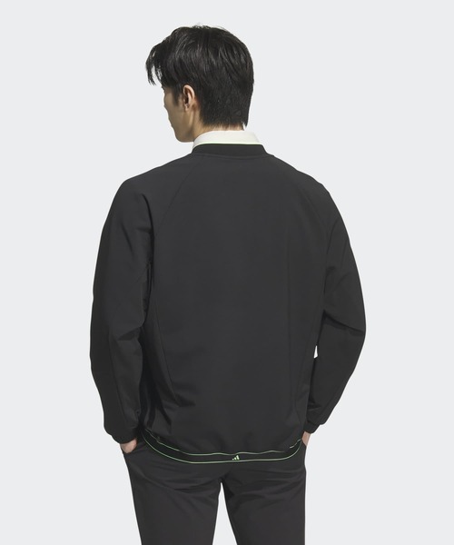 adidas(アディダス)の「防風フルジップジャケット【adidas Golf/アディダスゴルフ】(ブルゾン・メンズ・ブラック・XX-LARGE/X-LARGE/SMALL/MEDIUM/LARGE/3XL)」の2枚目の写真