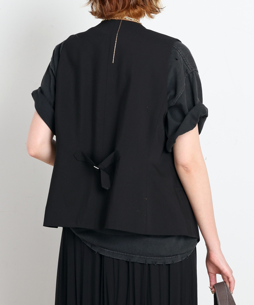 AP STUDIO(エーピーストゥディオ)の「Sleek vest(スーツベスト・レディース・ブラック・FREE)」の19枚目の写真