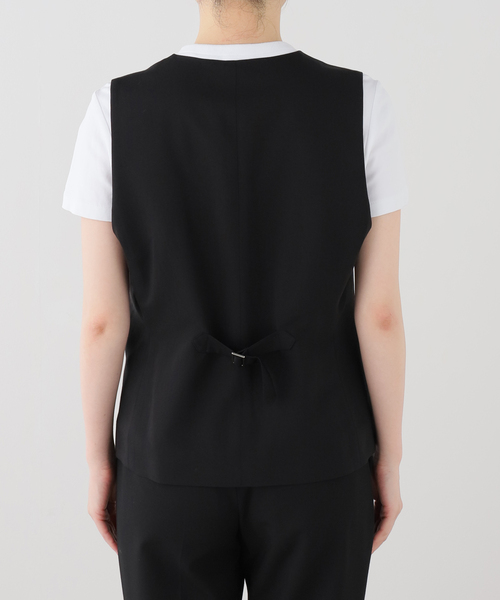 AP STUDIO(エーピーストゥディオ)の「Sleek vest(スーツベスト・レディース・ブラック・FREE)」の2枚目の写真