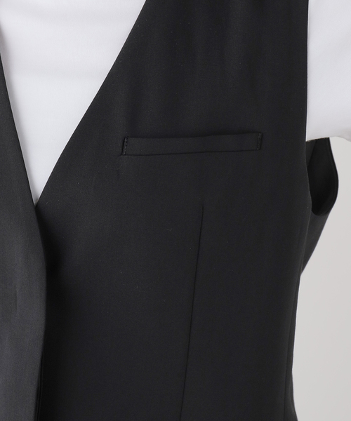 AP STUDIO(エーピーストゥディオ)の「Sleek vest(スーツベスト・レディース・ブラック・FREE)」の4枚目の写真