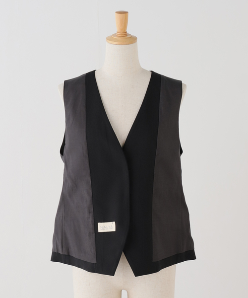 AP STUDIO(エーピーストゥディオ)の「Sleek vest(スーツベスト・レディース・ブラック・FREE)」の6枚目の写真