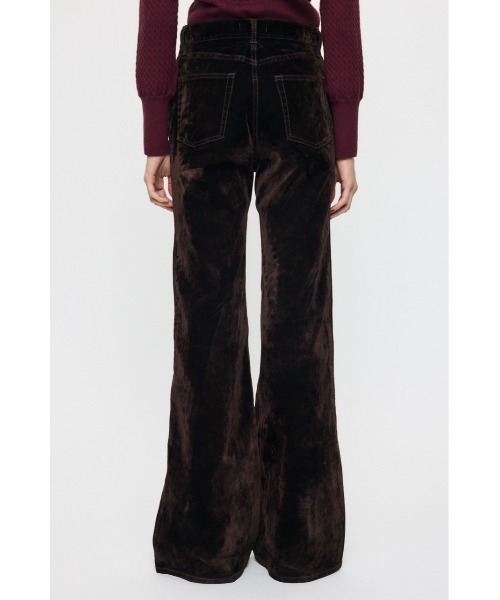 MOUSSY(マウジー)の「【26年AW新作】【セットアップ対応】VELVET LONG LEG FLARE(デニムパンツ・レディース・ボルドー/カーキ/ブラウン/ブラック・1/2/0)」の20枚目の写真