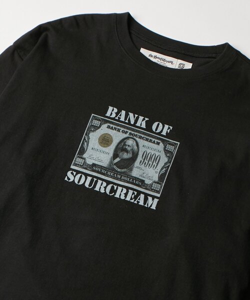 Sourcream(サワークリーム)の「【Sourcream/UINSEX】マルクス紙幣レイヤードワッフルトップス(Tシャツ/カットソー・レディース・ホワイト/ブラック・FREE)」の12枚目の写真