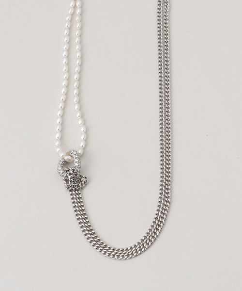 JUSTINE CLENQUET(ジュスティーヌクランケ)の「【JUSTINE CLENQUET/ジャスティーヌ クランケ】DANIELLE NECKLACE(ネックレス・レディース・シルバー・FREE)」の1枚目の写真