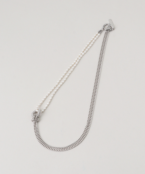 JUSTINE CLENQUET(ジュスティーヌクランケ)の「【JUSTINE CLENQUET/ジャスティーヌ クランケ】DANIELLE NECKLACE(ネックレス・レディース・シルバー・FREE)」の2枚目の写真