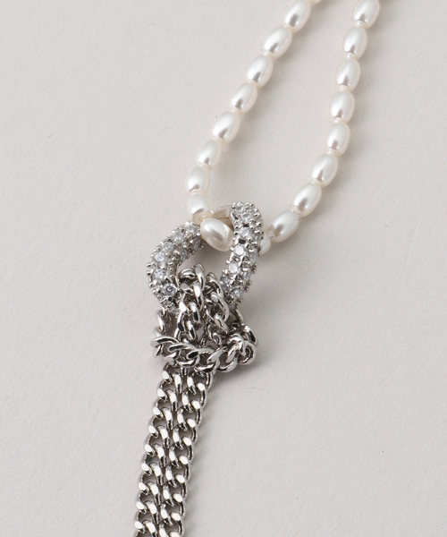 JUSTINE CLENQUET(ジュスティーヌクランケ)の「【JUSTINE CLENQUET/ジャスティーヌ クランケ】DANIELLE NECKLACE(ネックレス・レディース・シルバー・FREE)」の6枚目の写真