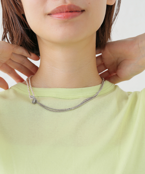 JUSTINE CLENQUET(ジュスティーヌクランケ)の「【JUSTINE CLENQUET/ジャスティーヌ クランケ】DANIELLE NECKLACE(ネックレス・レディース・シルバー・FREE)」の8枚目の写真