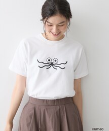 UMAO×Dessinコラボ プリントキャットフェイスT