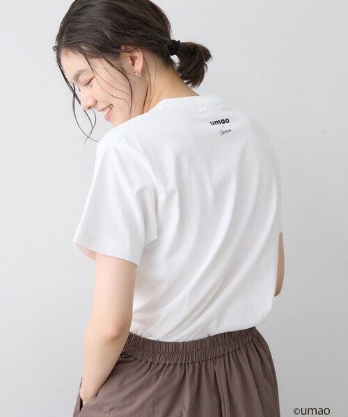 Dessin(デッサン)の「UMAO×Dessinコラボ プリントキャットフェイスT(Tシャツ/カットソー・レディース・ブラック/ホワイト系・01/02)」の15枚目の写真