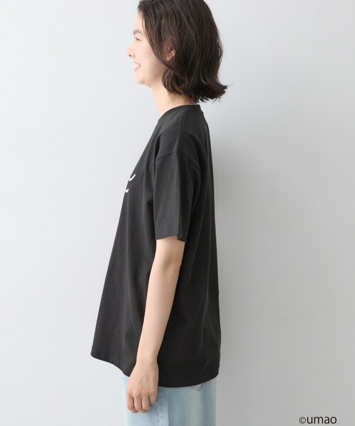 Dessin(デッサン)の「UMAO×Dessinコラボ プリントキャットフェイスT(Tシャツ/カットソー・レディース・ブラック/ホワイト系・01/02)」の13枚目の写真