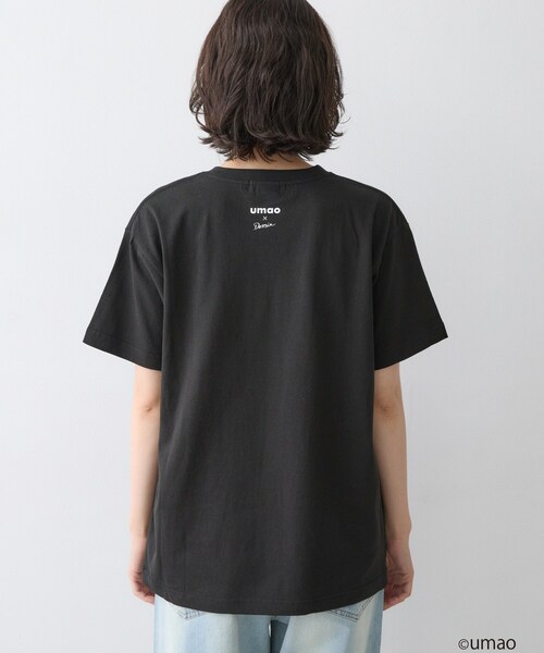 Dessin(デッサン)の「UMAO×Dessinコラボ プリントキャットフェイスT(Tシャツ/カットソー・レディース・ブラック/ホワイト系・01/02)」の3枚目の写真