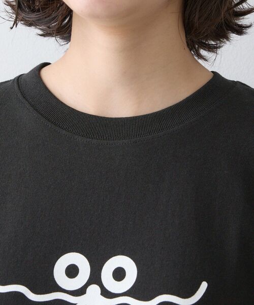 Dessin(デッサン)の「UMAO×Dessinコラボ プリントキャットフェイスT(Tシャツ/カットソー・レディース・ブラック/ホワイト系・01/02)」の4枚目の写真