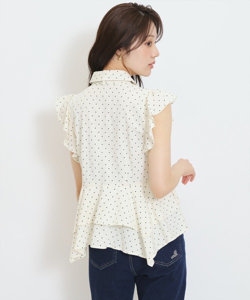 WILLSELECTION(ウィルセレクション)の「イレギュラーヘムリボンタイブラウス(シャツ/ブラウス・レディース・ブラウン系その他/ブラック系その他/ホワイト系その他・FREE)」の5枚目の写真