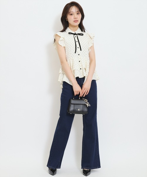 WILLSELECTION(ウィルセレクション)の「イレギュラーヘムリボンタイブラウス(シャツ/ブラウス・レディース・ブラウン系その他/ブラック系その他/ホワイト系その他・FREE)」の13枚目の写真