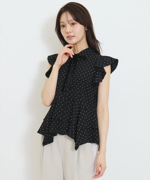 WILLSELECTION(ウィルセレクション)の「イレギュラーヘムリボンタイブラウス(シャツ/ブラウス・レディース・ブラウン系その他/ブラック系その他/ホワイト系その他・FREE)」の16枚目の写真