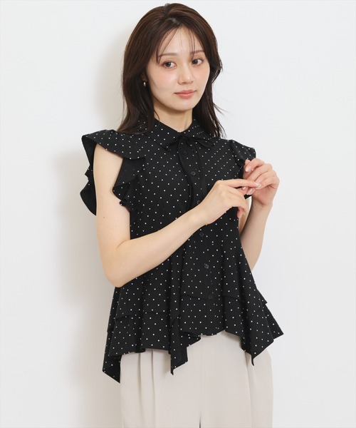WILLSELECTION(ウィルセレクション)の「イレギュラーヘムリボンタイブラウス(シャツ/ブラウス・レディース・ブラウン系その他/ブラック系その他/ホワイト系その他・FREE)」の21枚目の写真