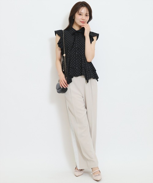 WILLSELECTION(ウィルセレクション)の「イレギュラーヘムリボンタイブラウス(シャツ/ブラウス・レディース・ブラウン系その他/ブラック系その他/ホワイト系その他・FREE)」の22枚目の写真